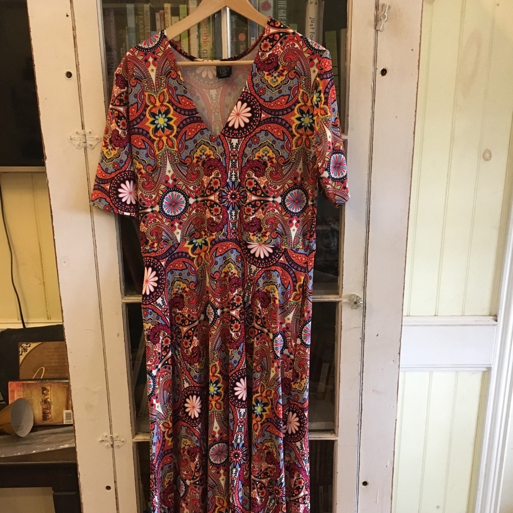 Agnes & Dora Maxi Dress Austen colorful sz XL